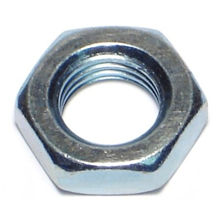 Midwest Fastener Lock Nut, M12-1.25, Steel, Class 8, Blue Zinc, 6 PK 76073